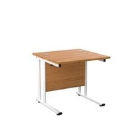 Allegro 800 X 800 Rectangular Cantilever Workstation Oak/White