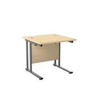 Allegro 800 X 800 Rectangular Workstation Cantilever Maple/Silver