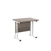 Allegro 800x600 Cantilever Workstation-Grey Oak/White TWU8060RECGOWH