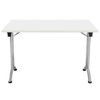 Allegro Folding Table 1200x800 Silver Frame White top Ref OUFT1280SVWH