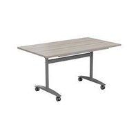 Allegro Tilting Table 1400x700 - Oak Top and Silver/Ref OTT1470SVNO