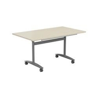 Allegro Tilting Table 1400x800 - Maple Top and Silver/Ref OTT1480SVMA