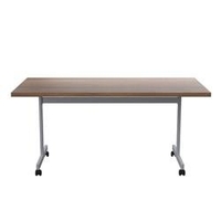 Allegro Tilting Table 1600x800 Silver/Dark Walnut top Ref OETT1680SVDW