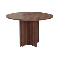 Coda Round Meeting Table - Dark Walnut Ref TES1100DDW