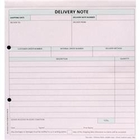 Custom Forms 3-Part Delivery Note White/Pink/Blue (50 Pack)