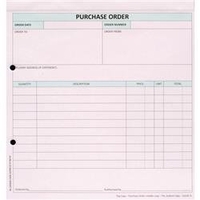 Custom Forms 3-Part Purchase Order White/Pink/Blue (50 Pack)