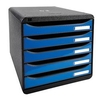 Exacompta Iderama Big Box Plus 5 Drawer Set Blue 3097279D
