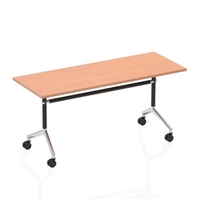 Impulse 1600 Flip Top Rectangular Table Beech - I000695