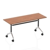 Impulse 1600 Flip Top Rectangular Table Walnut - I000704