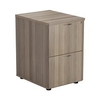 Mezzo 2 Drawer Filing Cabinet - Grey Oak - TES2FCGO