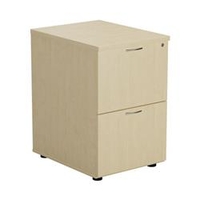 Mezzo 2 Drawer Filing Cabinet - Maple - TES2FCMA