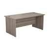 Mezzo Panel 1800 Rectangular Panel Workstation Grey Oak - PAN1880RECGO