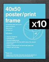 40x50cm Flat MDF Mini Poster Frame Bundle x 10