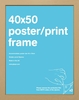 40x50cm Flat Oak MDF Mini Frame