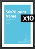 50x70cm Flat MDF Poster Frame Bundle x 10