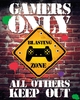 Gamers only Controller Keep Out Mini Poster