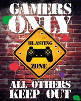 Gamers only Controller Keep Out Mini Poster