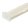 Corotherm 3000mm White Rafter Glazing Bar Cap & Base With End Cap