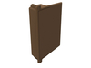 Manthorpe Linear Dry Verge Eaves End (Brown) - Pack of 2
