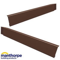 Manthorpe Linear Dry Verge L/H - Brown (815mm Long)