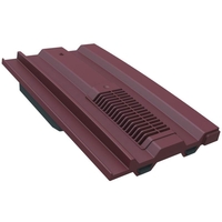 Manthorpe Mini Castellated In-line Roof Tile Vent - Antique Red