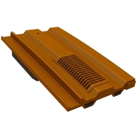 Manthorpe Mini Castellated In-line Roof Tile Vent (5000mm2) Terracotta