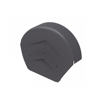 Manthorpe SmartVerge Polypropylene Round Ridge End Cap - Grey