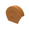 Manthorpe SmartVerge Polypropylene Round Ridge End Cap - Terracotta