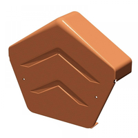 Manthorpe SmartVerge uPVC Angle Ridge End Cap (Terracotta) - Pack of 2