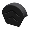 Manthorpe SmartVerge uPVC Half Round Ridge End Cap (Black) - Pack of 2