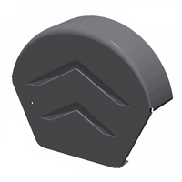 Manthorpe SmartVerge uPVC Half Round Ridge End Cap (Grey) - Pack of 2