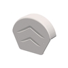 Manthorpe SmartVerge uPVC Half Round Ridge End Cap (White) - Pack of 20