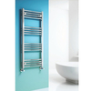 Reina Linea Heated Towel Rail Flat 400mm Wide x 1100mm High - Chrome