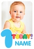1 Today First Birthday Photo Card