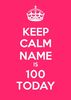 100th Pink Birthday Card