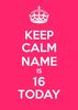 16th Pink Sixteenth Birthday Card