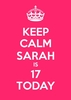 17th Pink Birthday Card
