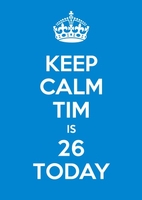 26th Blue Birthday Card