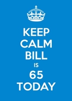 65th Blue Sixty Fifth Birthday Card