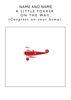 A Little Fokker Personalised Card