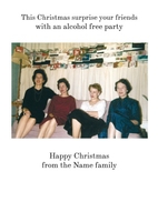 Alcohol Free Christmas Card