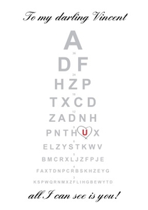 All I Can See is You! Romantic Card