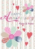 Anniversary Hearts Personalised Anniversary Card