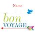 arrow personalised bon voyage card