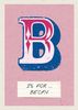 B Alphabet card