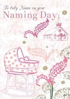 Baby Girl Naming Day Personalised Naming Day Card