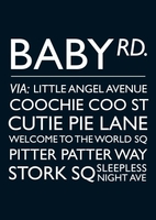 Baby Rd New Baby Card