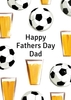 beer and football fathers day card