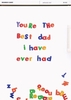 Best Dad Fathers Day Card
