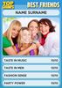 Best Friends Top Chumps Card